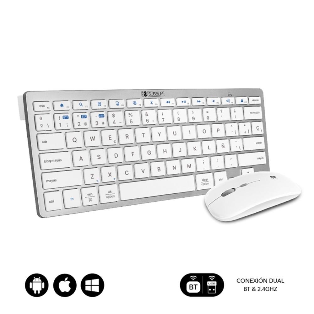 TECLADO + RATON SUBBLIM SUBKBC-OCO010 INALAMBRICO