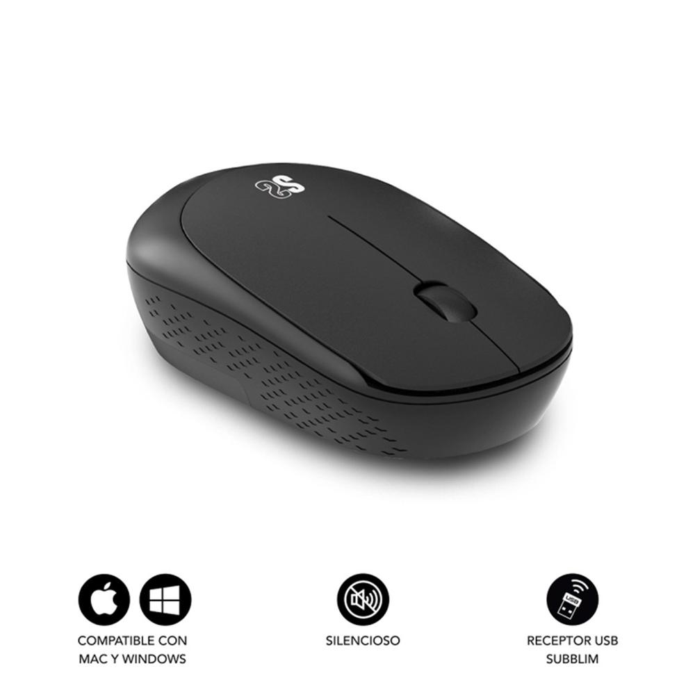 RATON INALAMBRICO SUBBLIM BUSINESS PLUS NEGRO