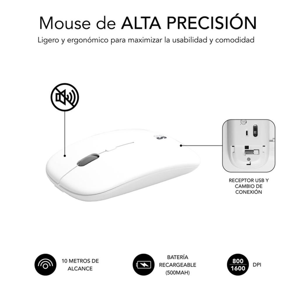 TECLADO + RATON SUBBLIM SUBKBC-DCEP10 INALAMBRICO