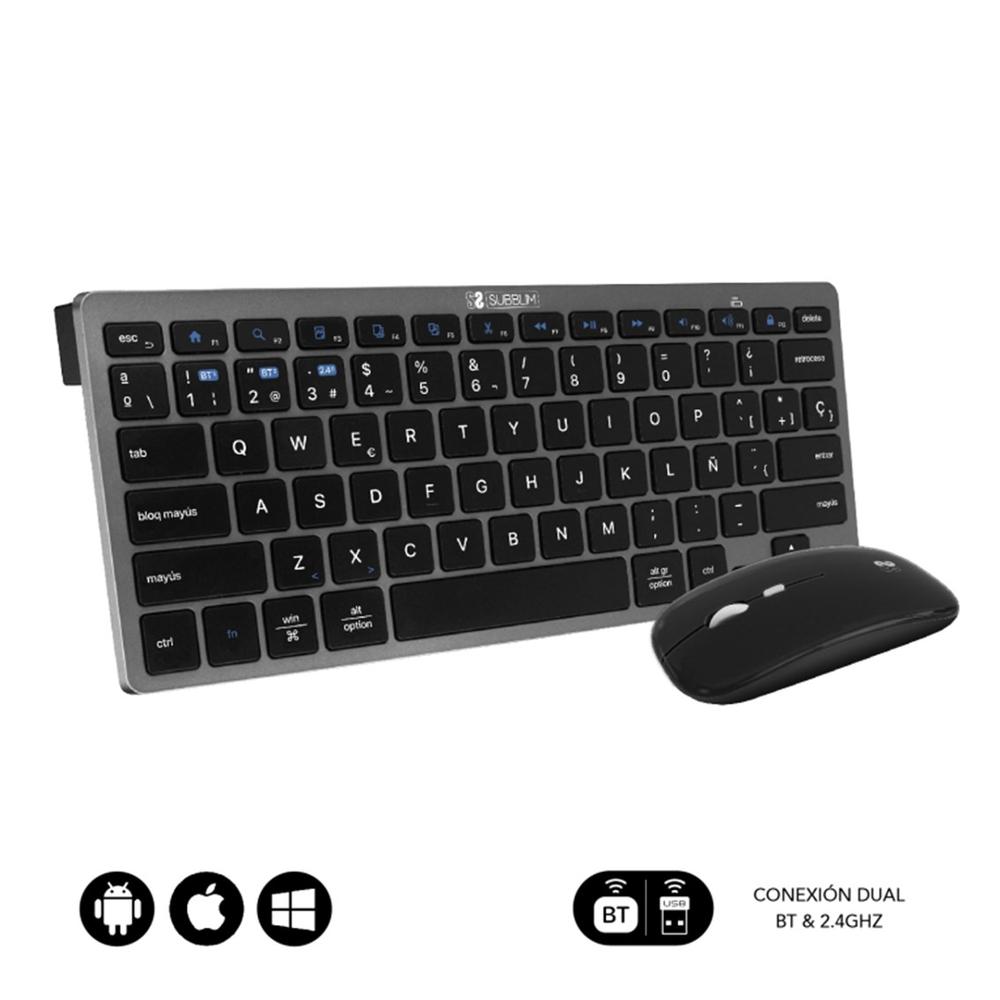 TECLADO + RATON SUBBLIM SUBKBC-OCO020 INALAMBRICO
