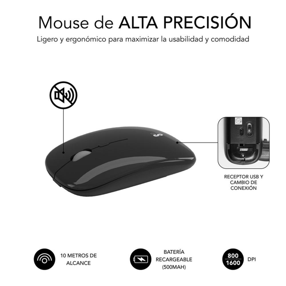 TECLADO + RATON SUBBLIM SUBKBC-DCEP20 INALAMBRICO