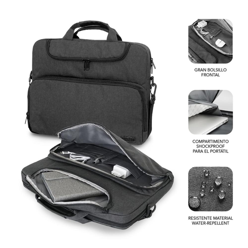 MALETIN SUBBLIM AIR PADDING PARA PORTATIL 13.3"-14" DARK GREY