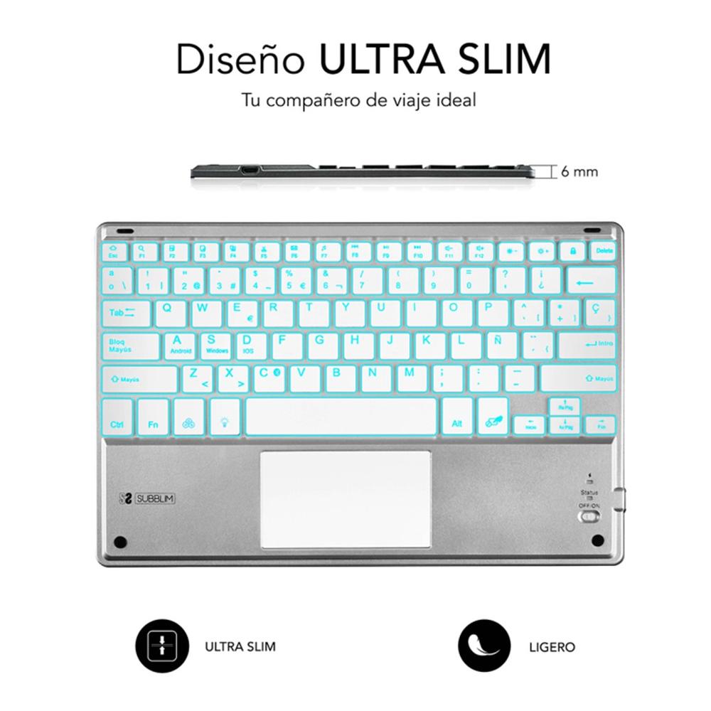 TECLADO TABLET SUBBLIM SUB-KBT-SMBT50 INALAMBRICO
