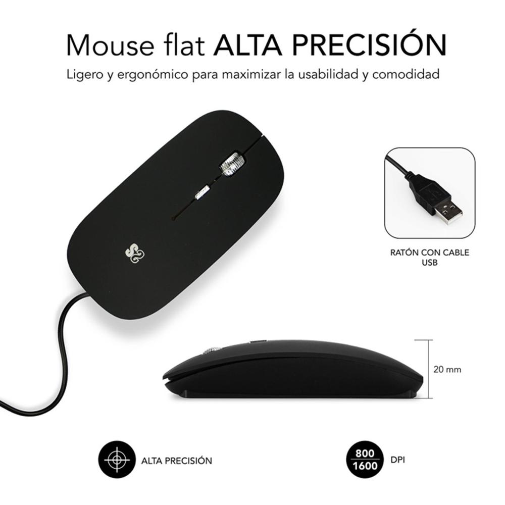 MALETIN + RATON SUBBLIM PARA PORTATIL 15.6" NEGRO
