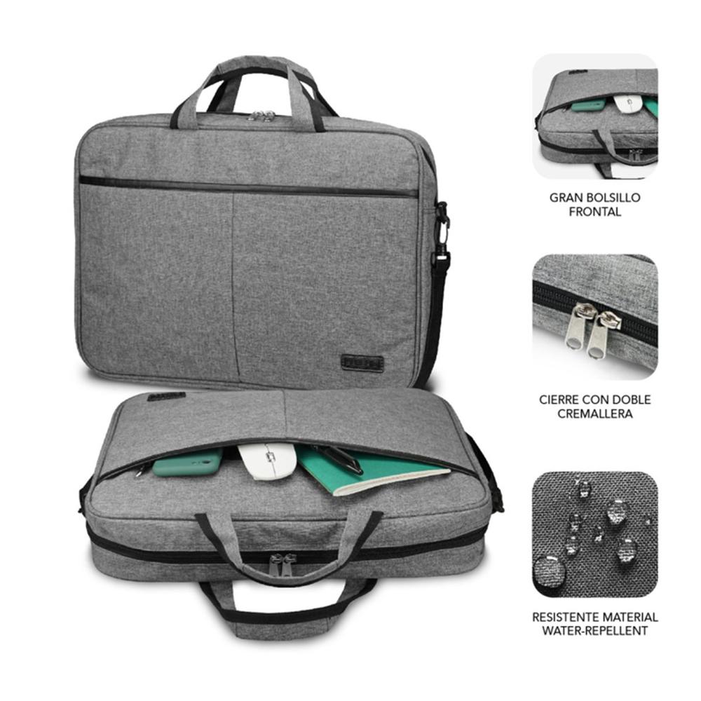 MALETIN SUBBLIM ELITE PARA PORTATIL 13.3"-14" GRIS
