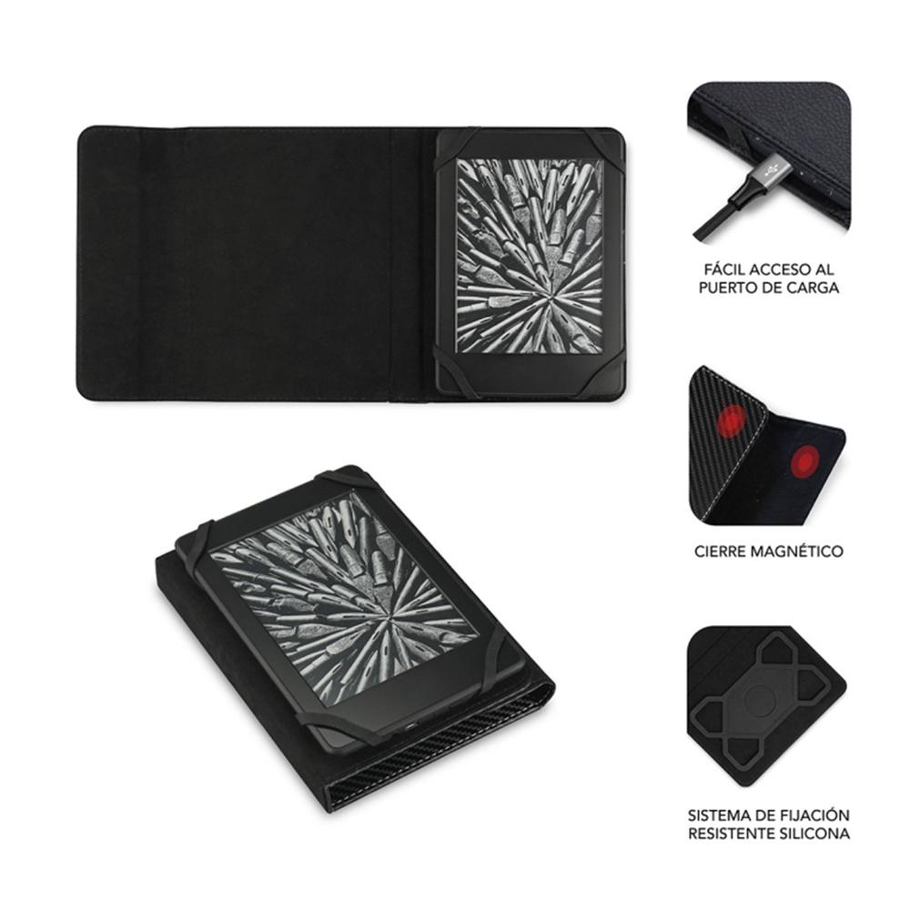 FUNDA SUBBLIM CLEVER EBOOK CASE 6" NEGRO