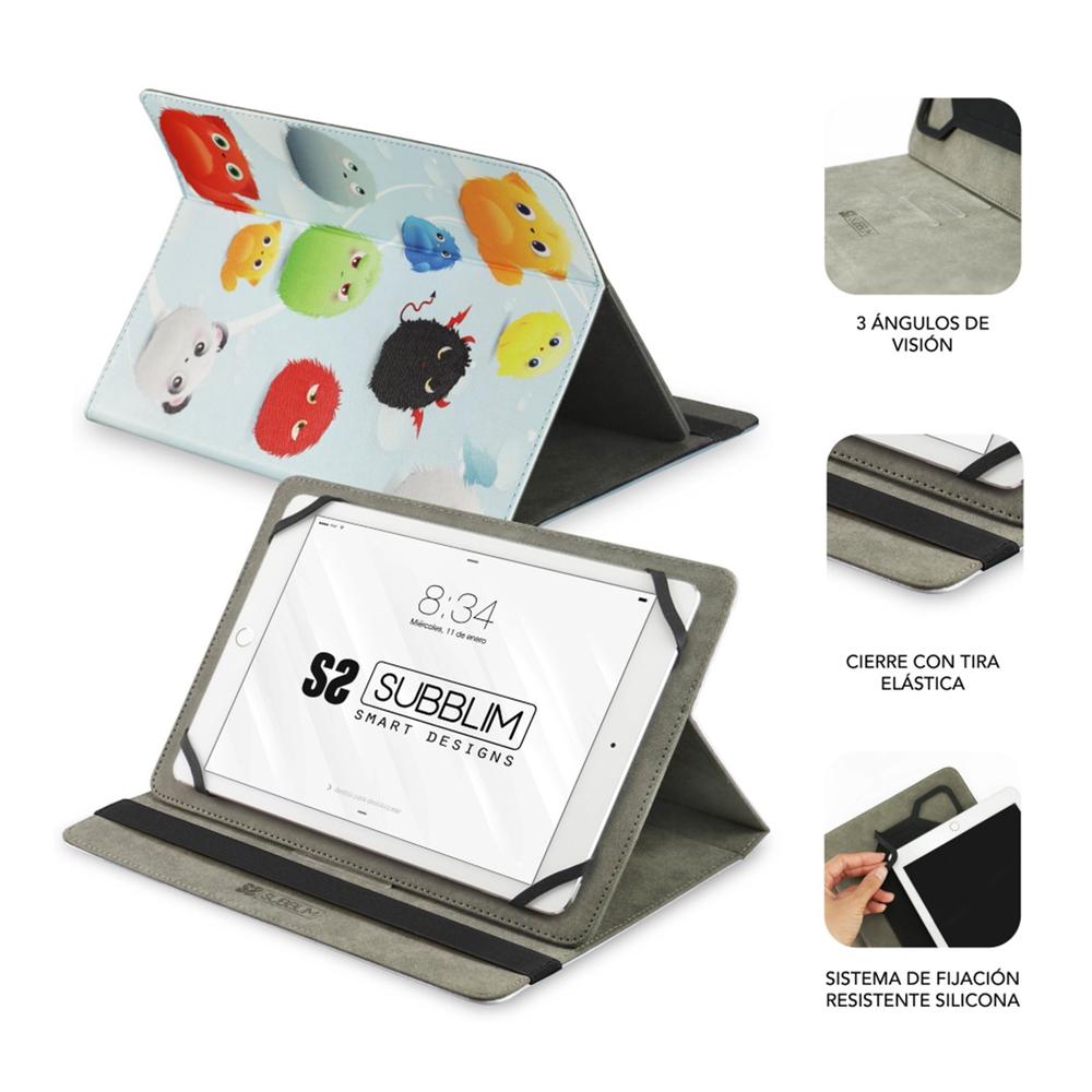 FUNDA SUBBLIM TRENDY CASE PARA TABLET 10.1" FURRY