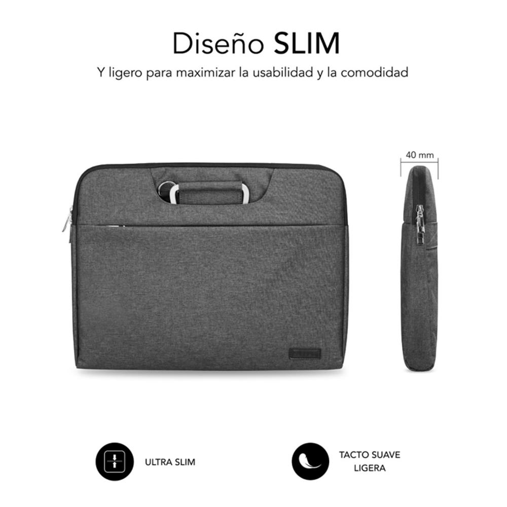FUNDA SUBBLIM BUSINESS LAPTOP SLEEVE PARA PORTATIL 15.6" GRIS