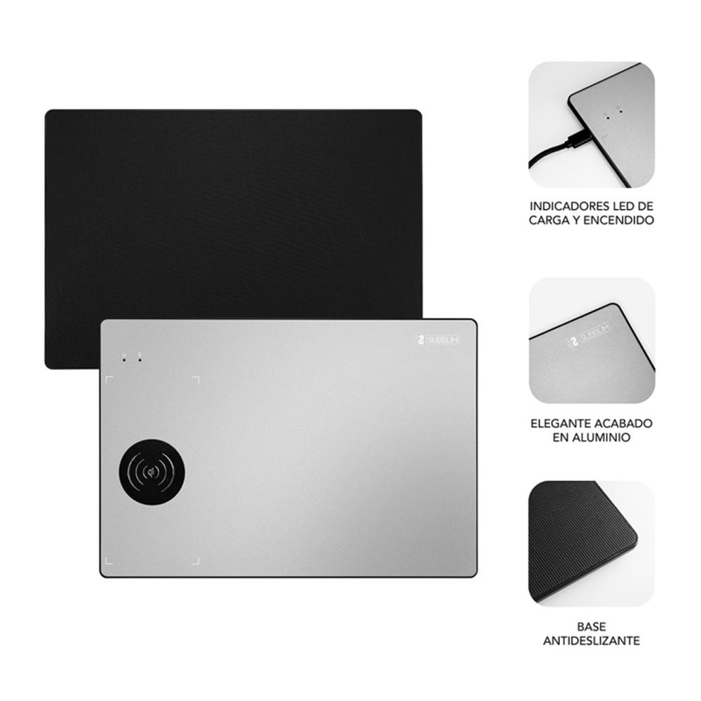 ALFOMBRILLA CARGADOR SUBBLIM MOUSEPAD WIRELESS CHARGER 10W
