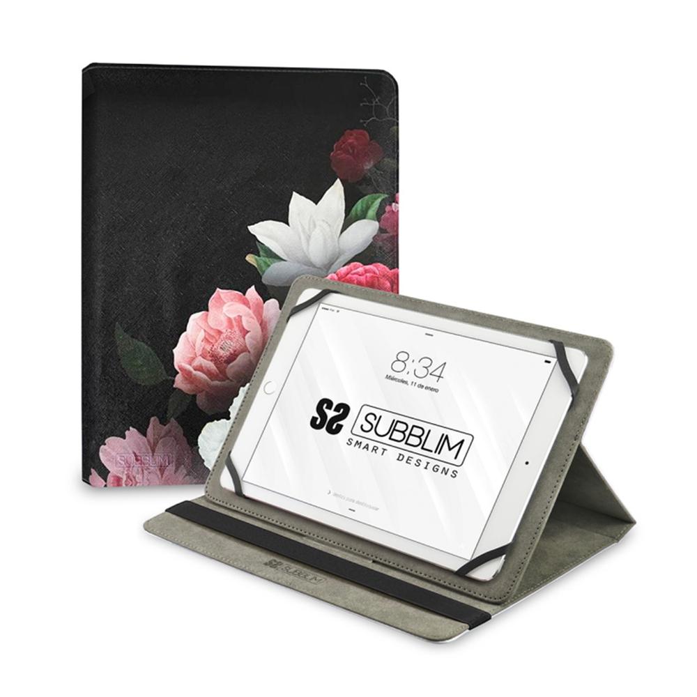FUNDA SUBBLIM PARA TABLET 11" TRENDY CASE ROSAS