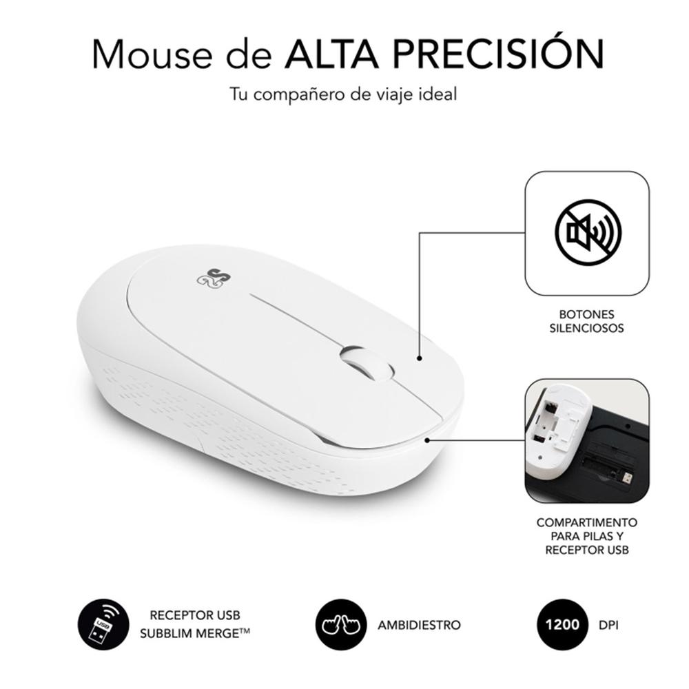 TECLADO + RATON SUBBLIM SUBKBC-CSSW11 INALAMBRICO