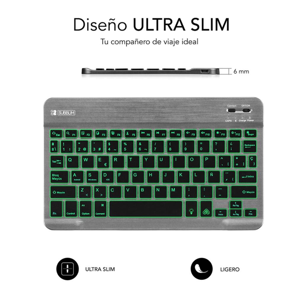 TECLADO TABLET SUBBLIM SUB-KBT-SMBL31 INALAMBRICO