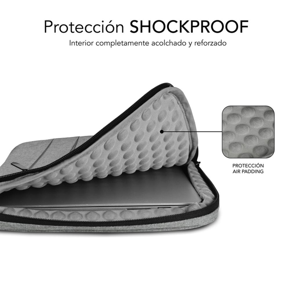 FUNDA SUBBLIM AIR PADDING 360 SLEEVE PARA PORTATIL 15.6" GRIS