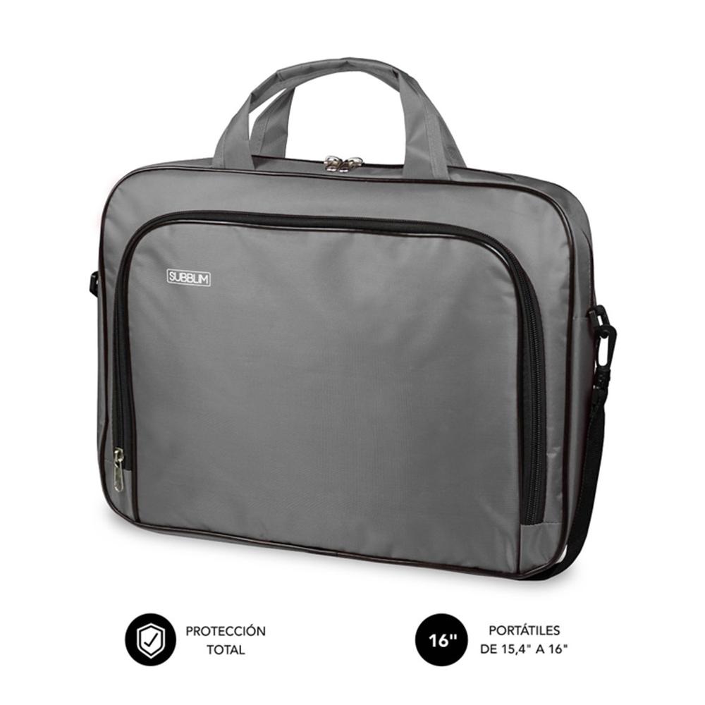 MALETIN SUBBLIM OXFORD PARA PORTATIL 15.4"-16" GRIS