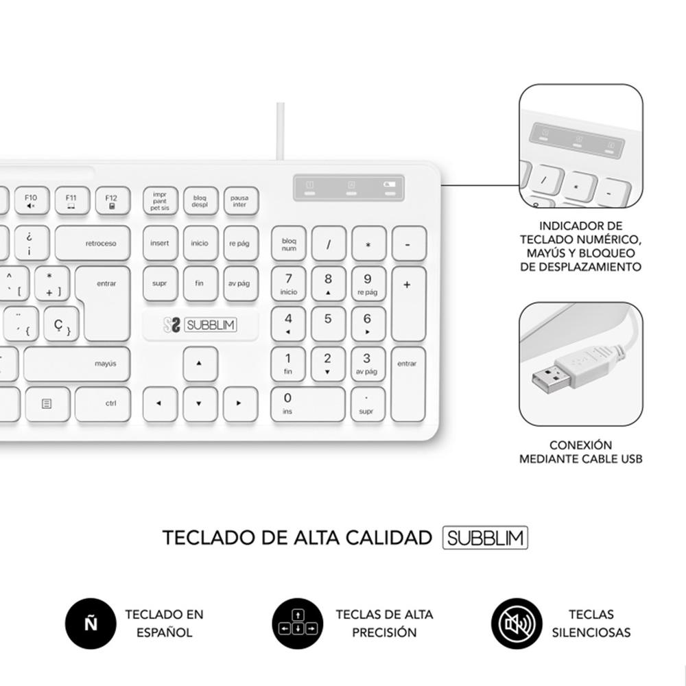 TECLADO SUBBLIM SUBKBC-0SSK51