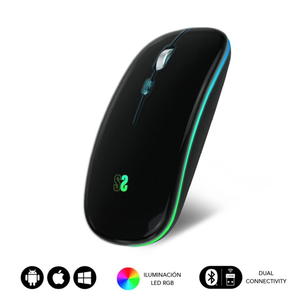 RATON INALAMBRICO SUBBLIM SUBMO-LDFLAT1 NEGRO
