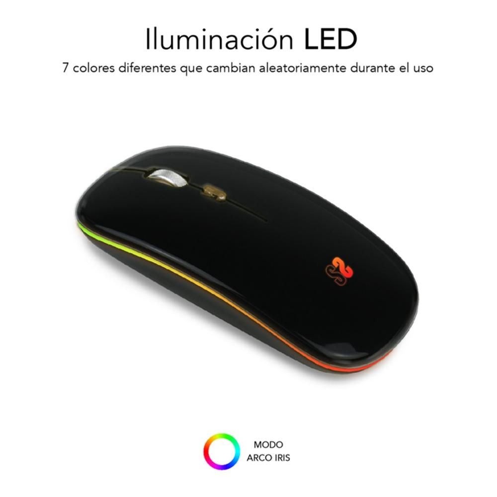 RATON INALAMBRICO SUBBLIM SUBMO-LDFLAT1 NEGRO