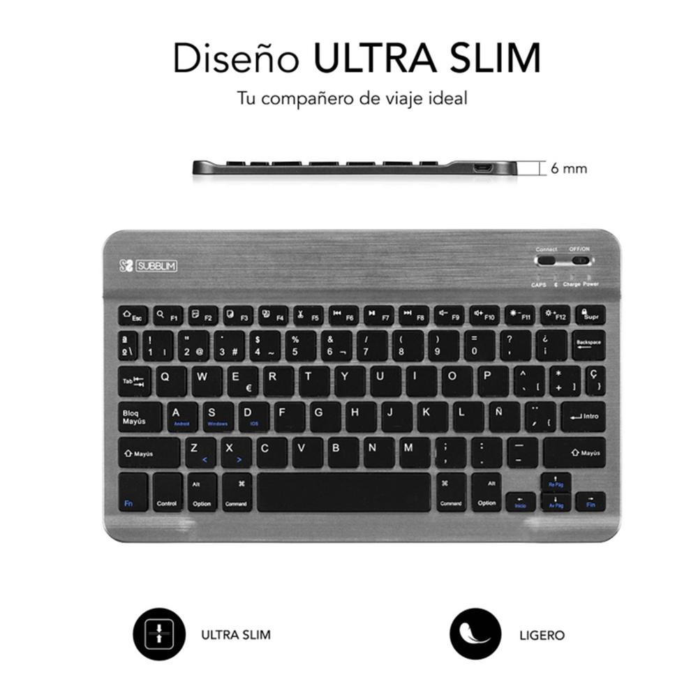 TECLADO TABLET SUBBLIM SUB-KBT-SM0002 INALAMBRICO
