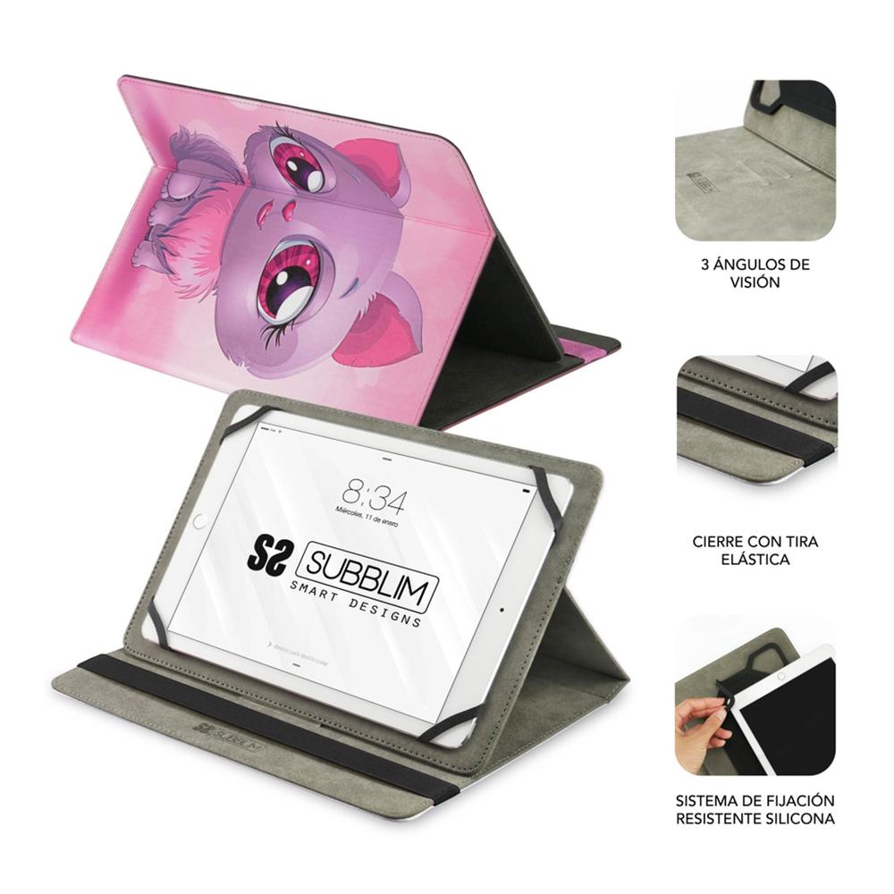FUNDA SUBBLIM TRENDY CASE PARA TABLET 10.1" GATO
