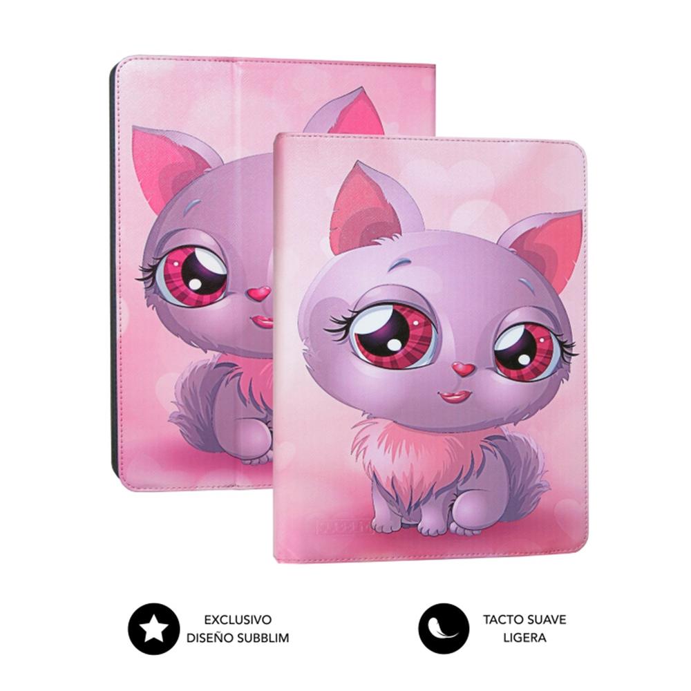 FUNDA SUBBLIM TRENDY CASE PARA TABLET 10.1" GATO