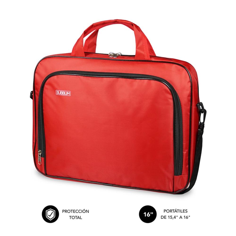 MALETIN SUBBLIM OXFORD PARA PORTATIL 15.4"-16" ROJO