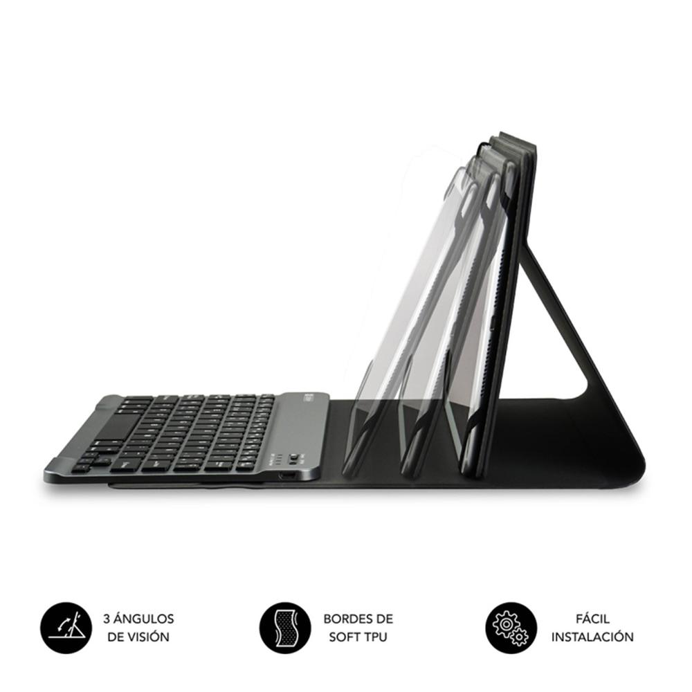 FUNDA + TECLADO SUBBLIM KEYTAB PRO PARA TABLET 10.1" ROJO