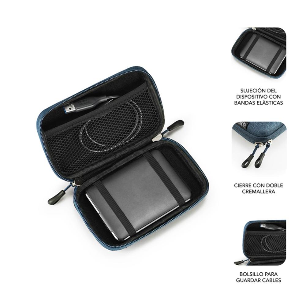 FUNDA SUBBLIM HDD BUSINESS CASE PARA DISCO DURO 2.5" AZUL OSCURO