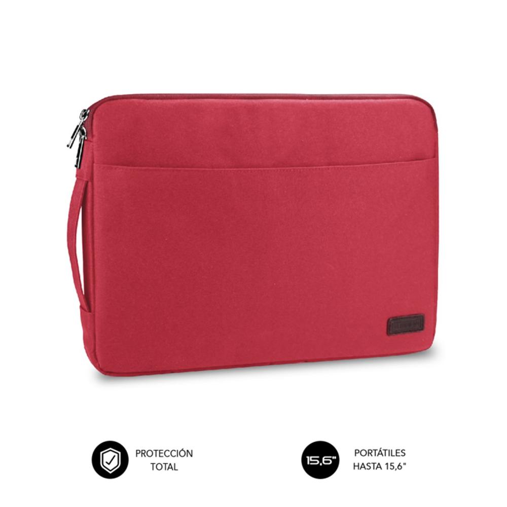 FUNDA SUBBLIM URBAN LAPTOP SLEEVE PARA PORTATIL 15.6" ROJO