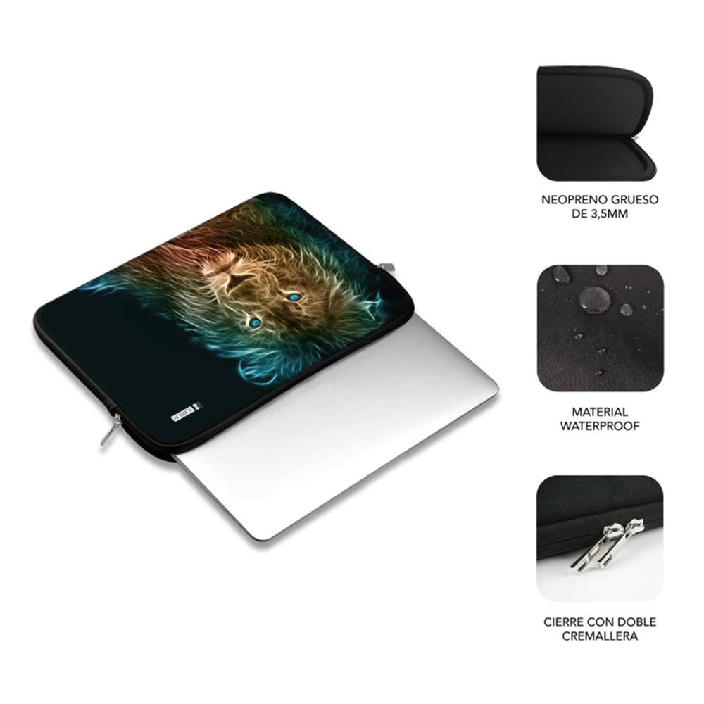 FUNDA SUBBLIM TRENDY SLEEVE PARA PORTATIL 13.3"-14" NEO LEON