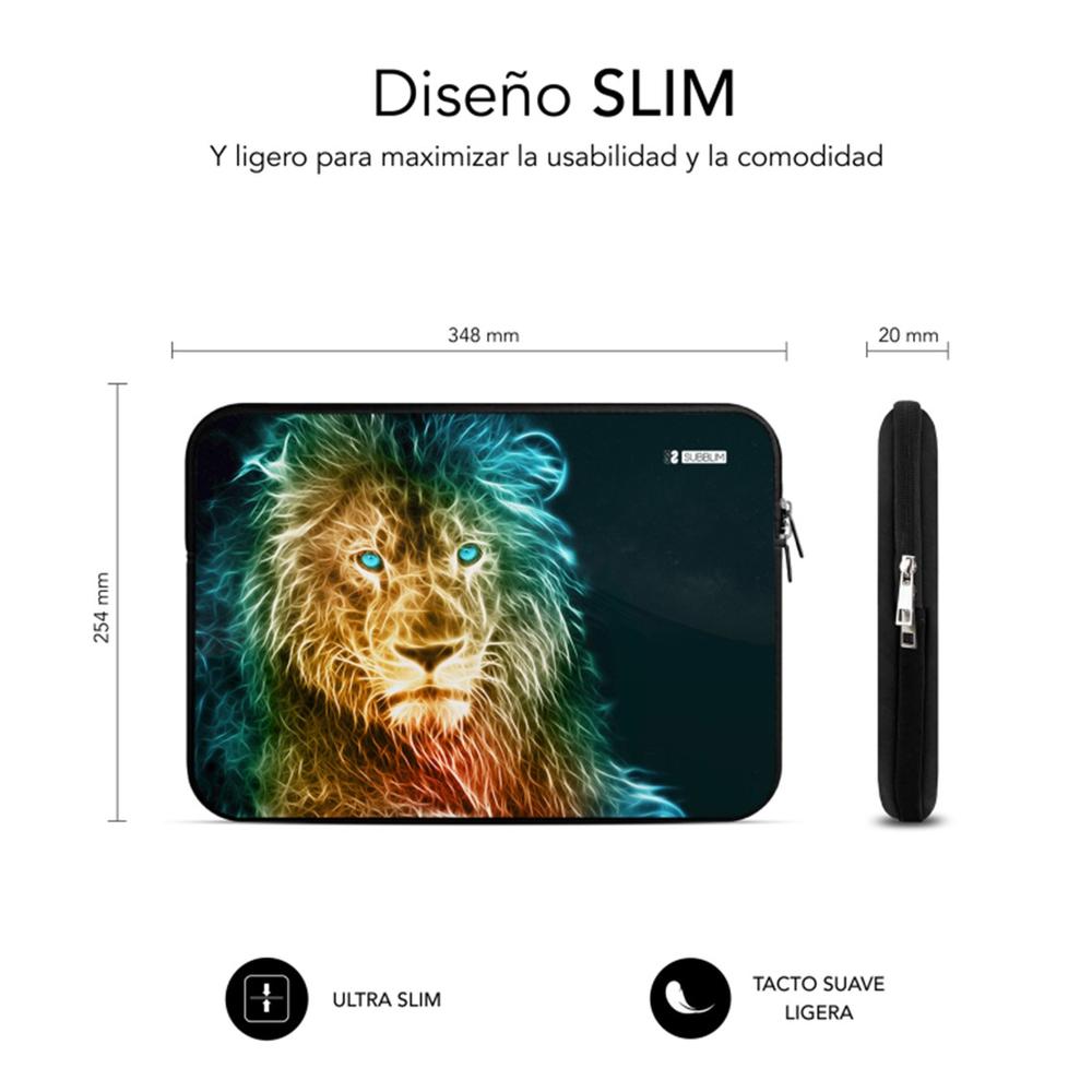 FUNDA SUBBLIM TRENDY SLEEVE PARA PORTATIL 13.3"-14" NEO LEON