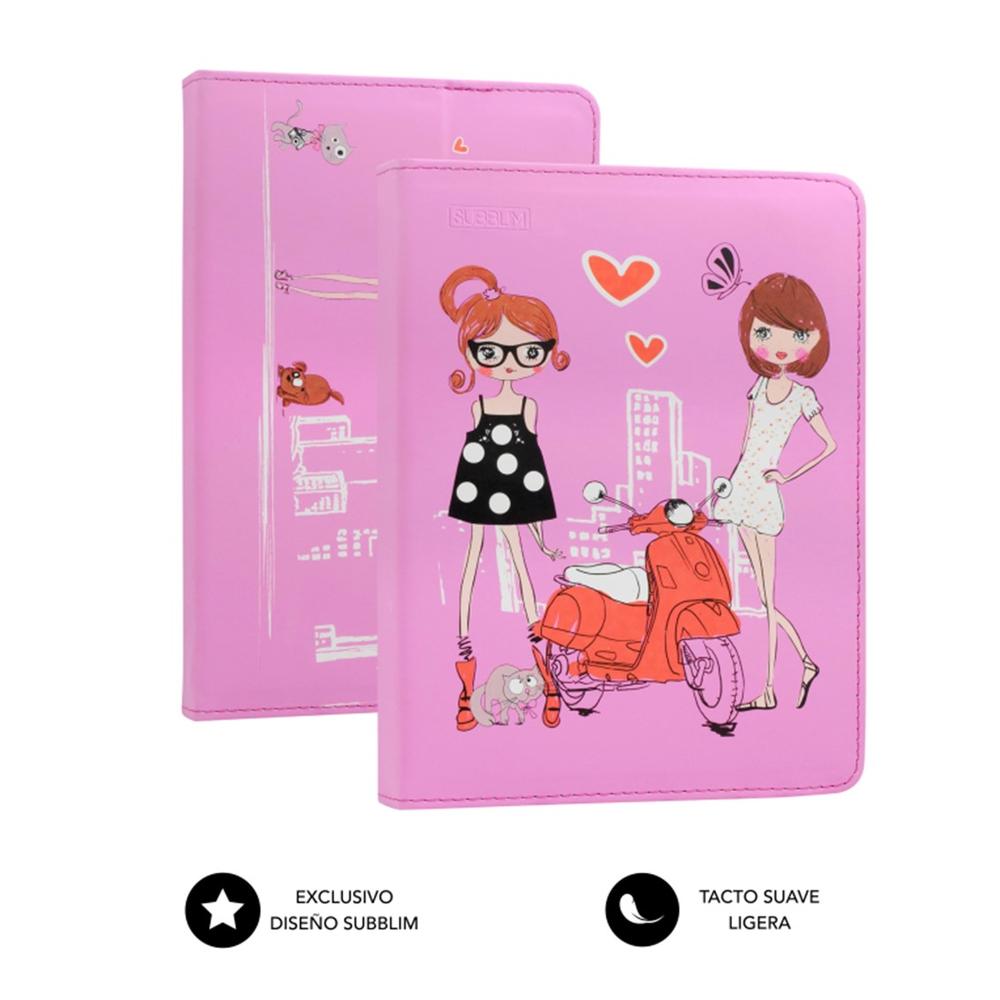 FUNDA SUBBLIM TRENDY CASE PARA TABLET 10.1" FASHION GIRLS