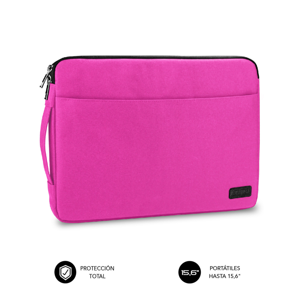 FUNDA SUBBLIM URBAN LAPTOP SLEEVE PARA PORTATIL 15.6" ROSA