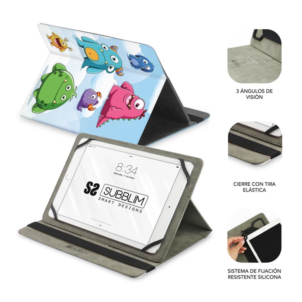 FUNDA SUBBLIM TRENDY CASE PARA TABLET 11" MONSTERS
