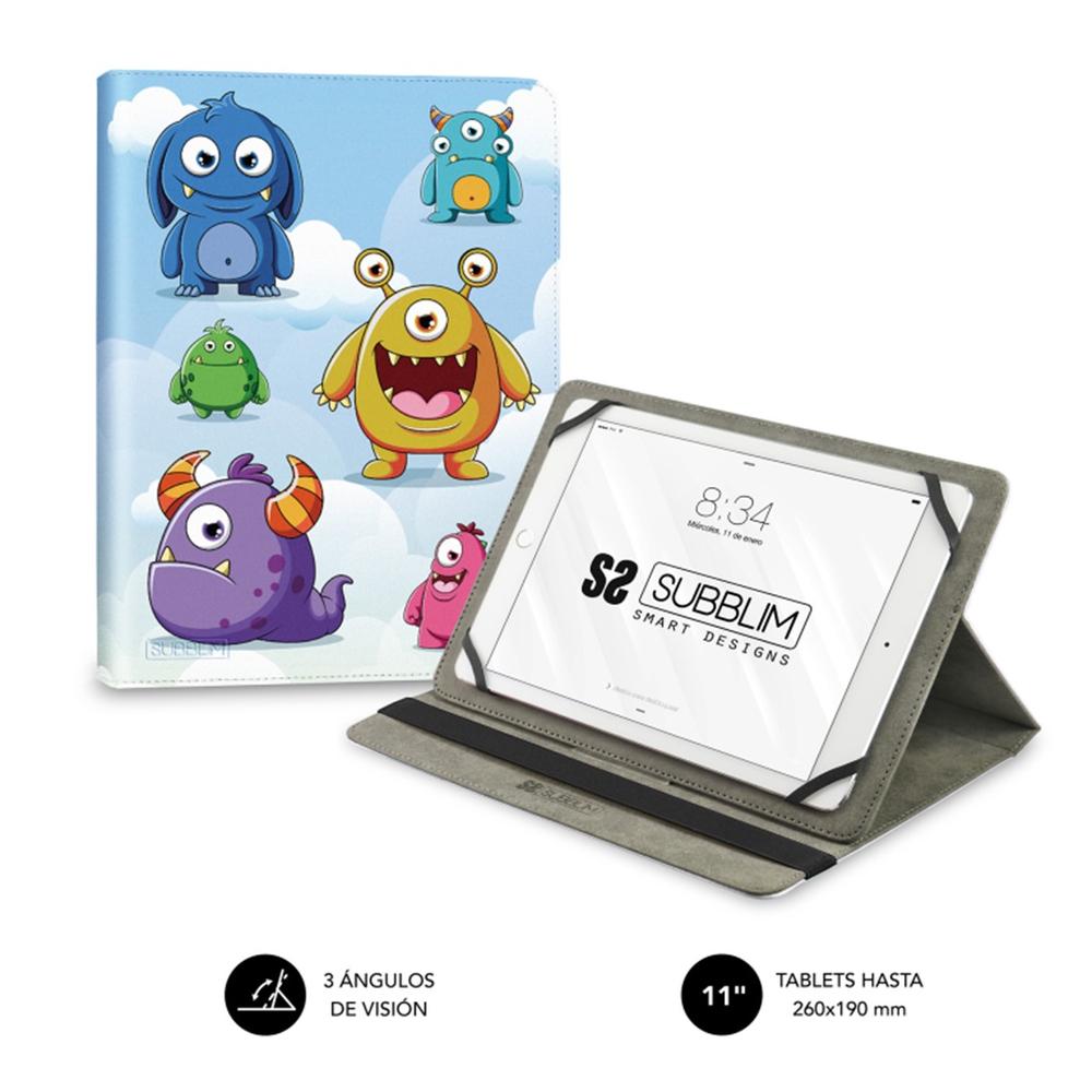 FUNDA SUBBLIM TRENDY CASE PARA TABLET 11" MONSTERS
