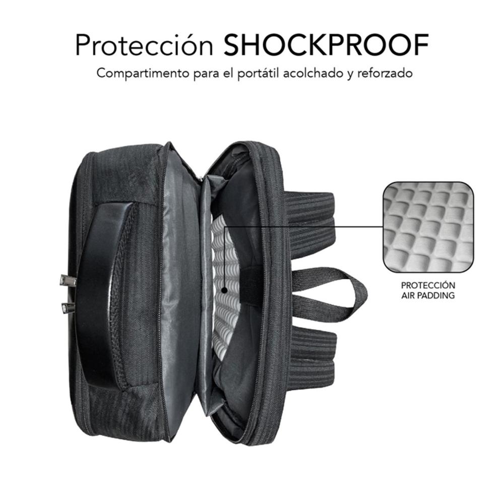 MOCHILA SUBBLIM BUSINESS V2 AP PARA PORTATIL 16" NEGRO