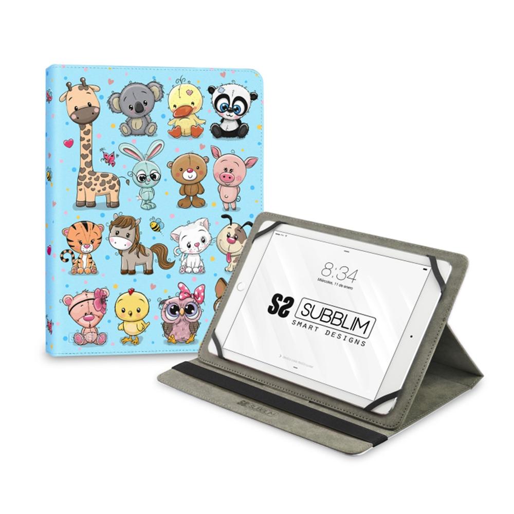 FUNDA SUBBLIM TRENDY CASE PARA TABLET 11" ANIMALS