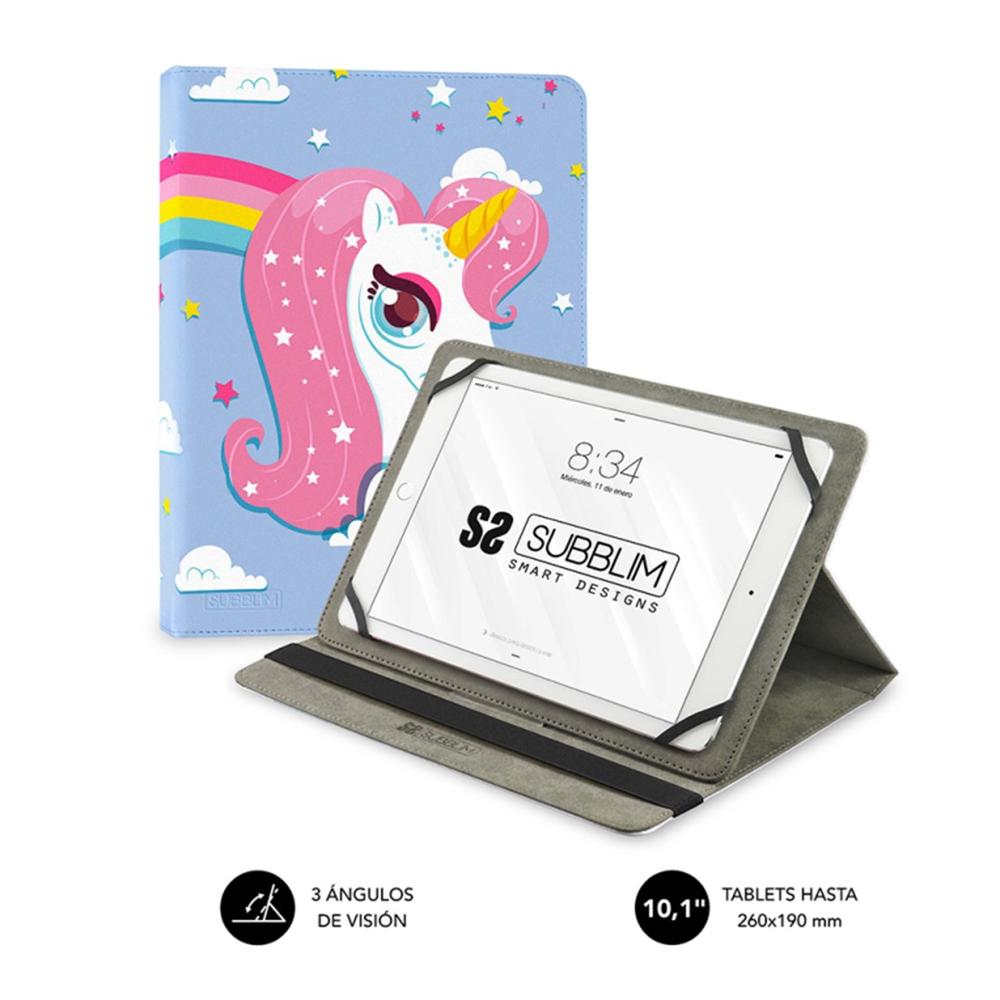 FUNDA SUBBLIM UNIVERSAL TRENDY CASE PARA TABLET 10.1" UNICORN