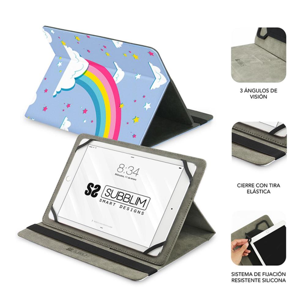 FUNDA SUBBLIM UNIVERSAL TRENDY CASE PARA TABLET 10.1" UNICORN