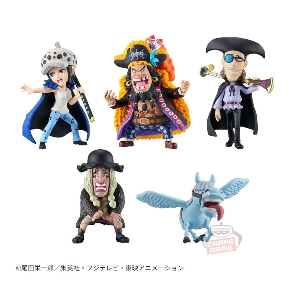 ONE PIECE WORLD COLLECTABLE FIGURE -TRAFALGAR.LAW VS BLACKBEARD PIRATES- 1 UNIDAD ALEATORIA