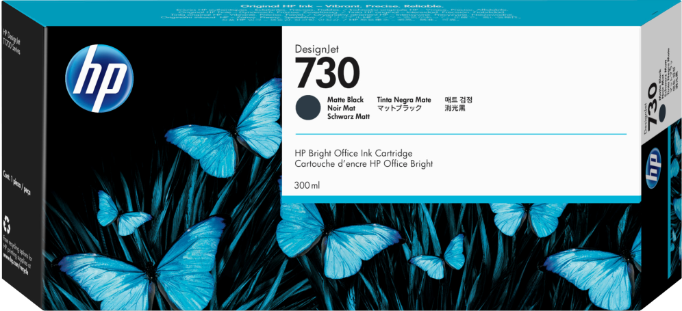 CARTUCHO TINTA HP 730 NEGRO MATE