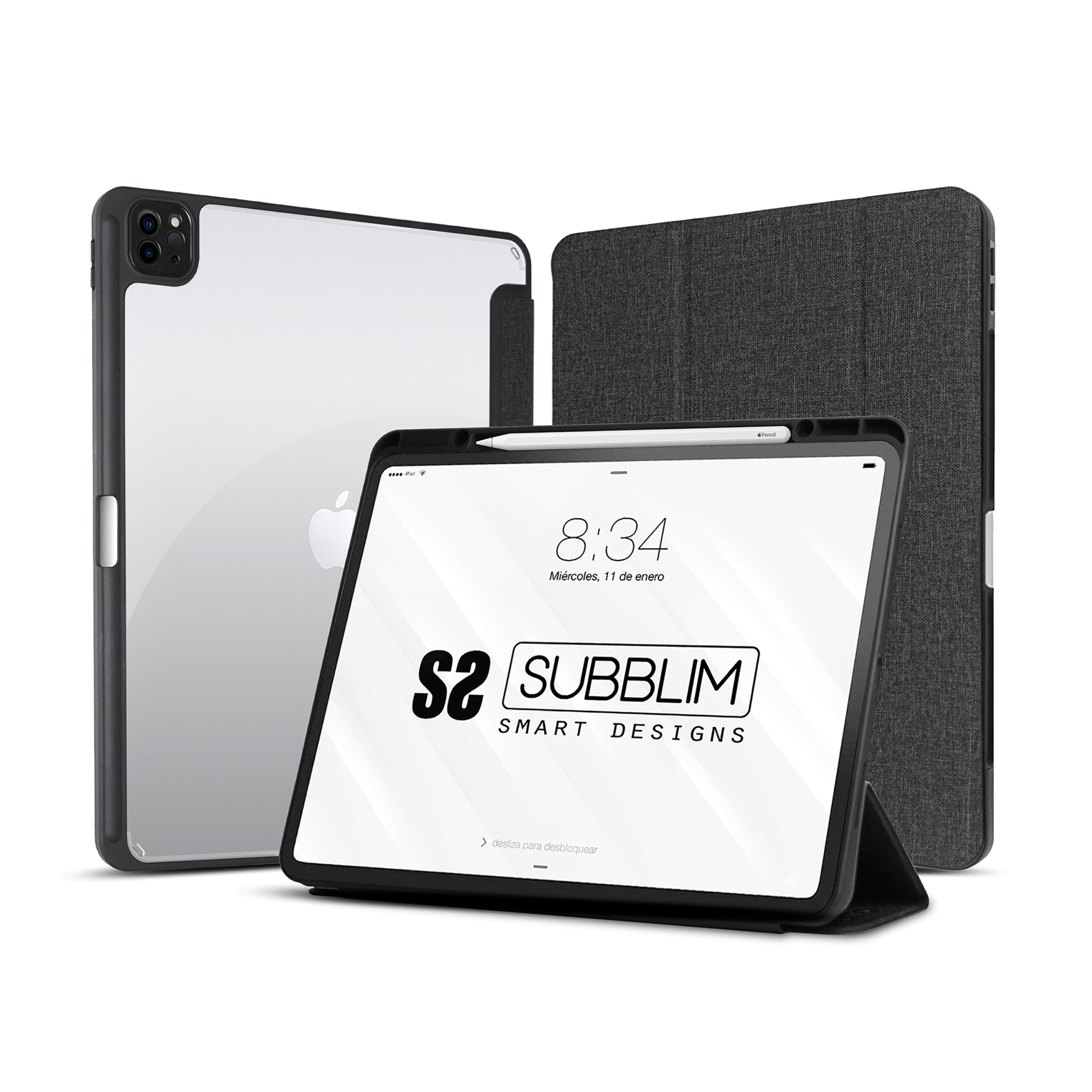 FUNDA SUBBLIM SHOCK CASE PARA APPLE IPAD PRO 11" NEGRO