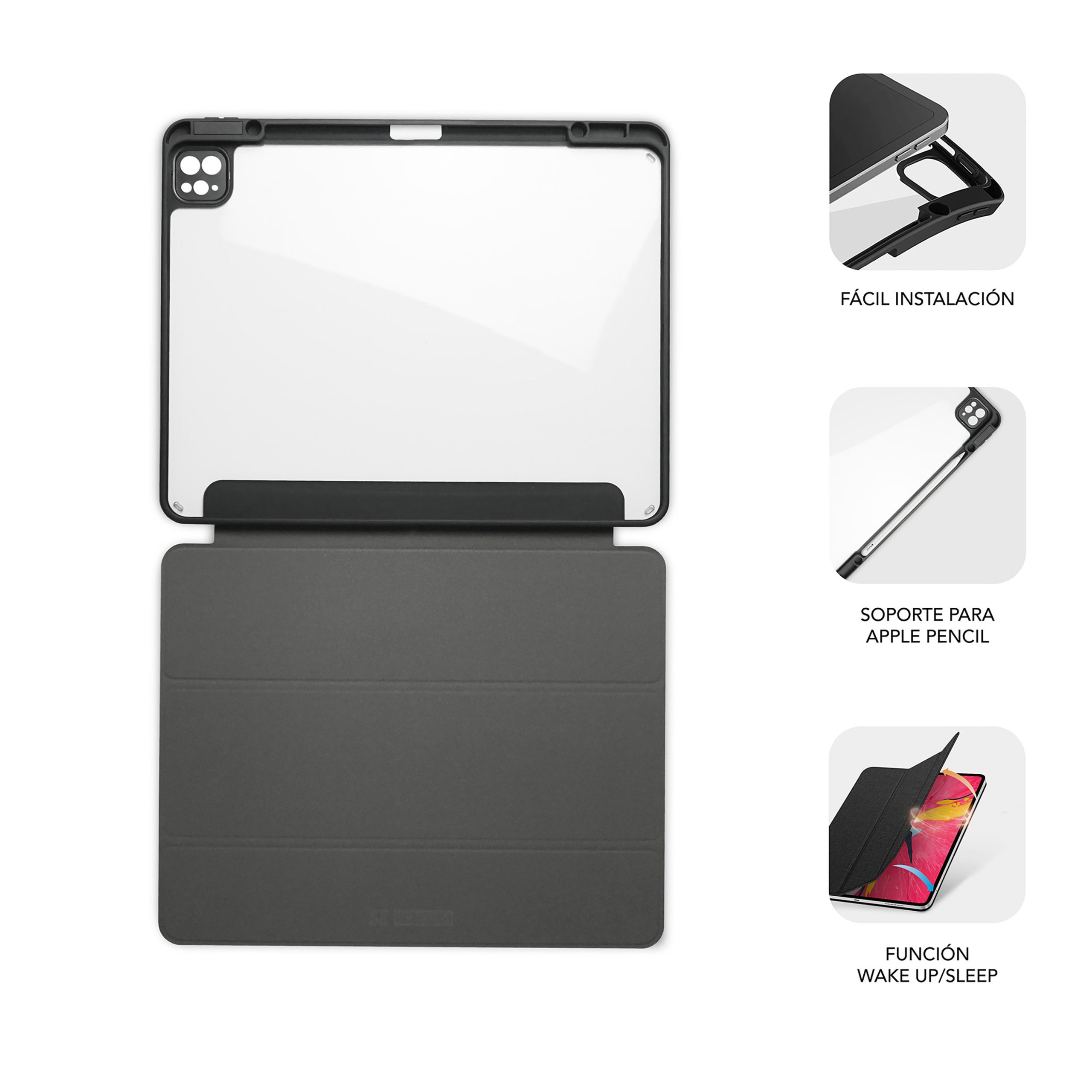 FUNDA SUBBLIM SHOCK CASE PARA APPLE IPAD PRO 11" NEGRO