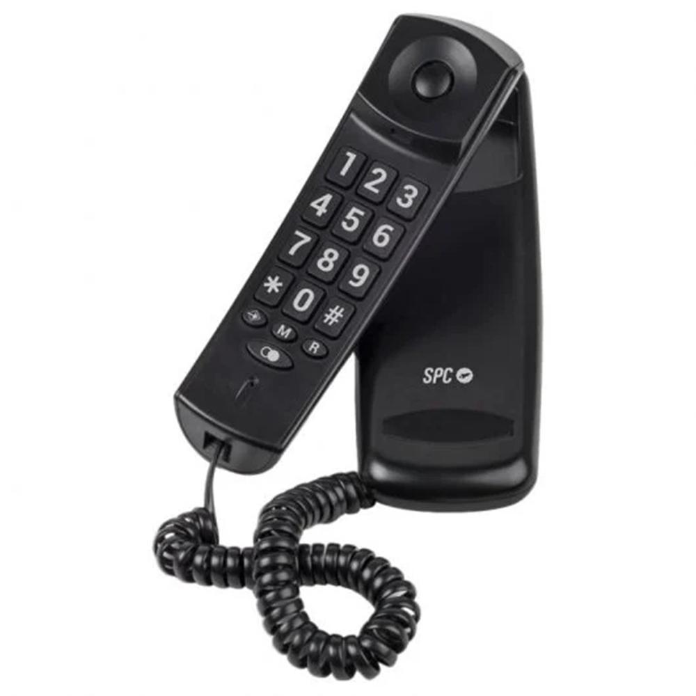 TELEFONO FIJO SPC ORIGINAL LITE 2 NEGRO / TECLA R / 10 MEMORIAS INDIRECTAS