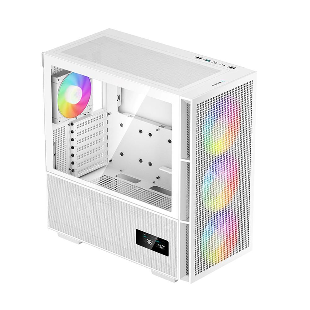 CAJA ORDENADOR GAMING DEEPCOOL CH560 DIGITAL M-ATX ARGB CRISTAL TEMPLADO BLANCO