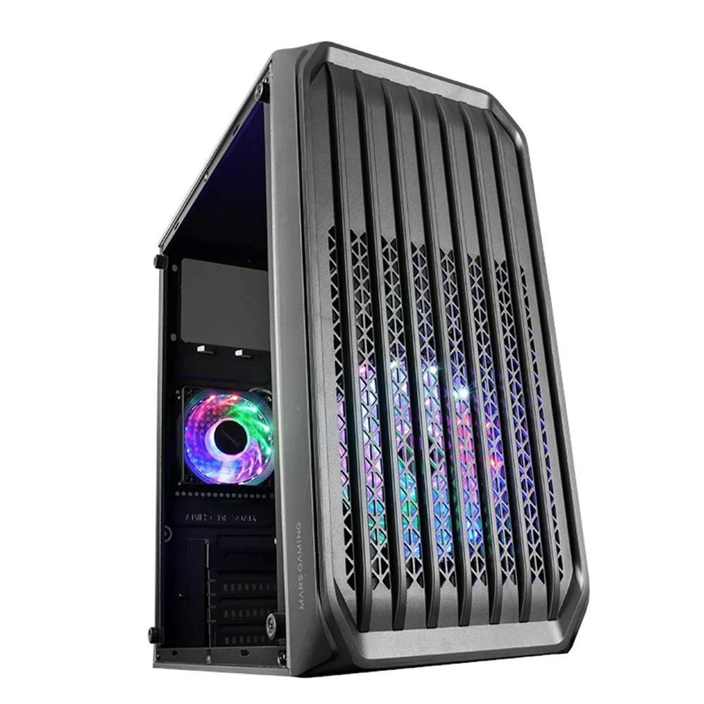 CAJA ORDENADOR MARS GAMING MCS2 M-ATX FRGB ACRILICO NEGRO