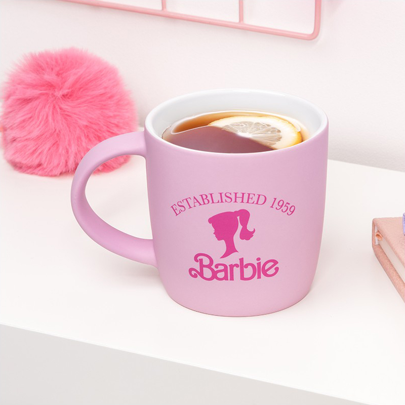 TAZA PALADONE BARBIE SILUETA