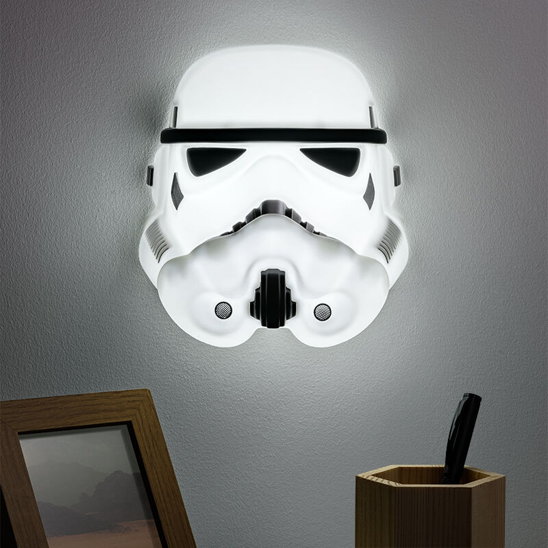 LAMPARA PALADONE STAR WARS MÁSCARA STORMPTROOPER 19 CM