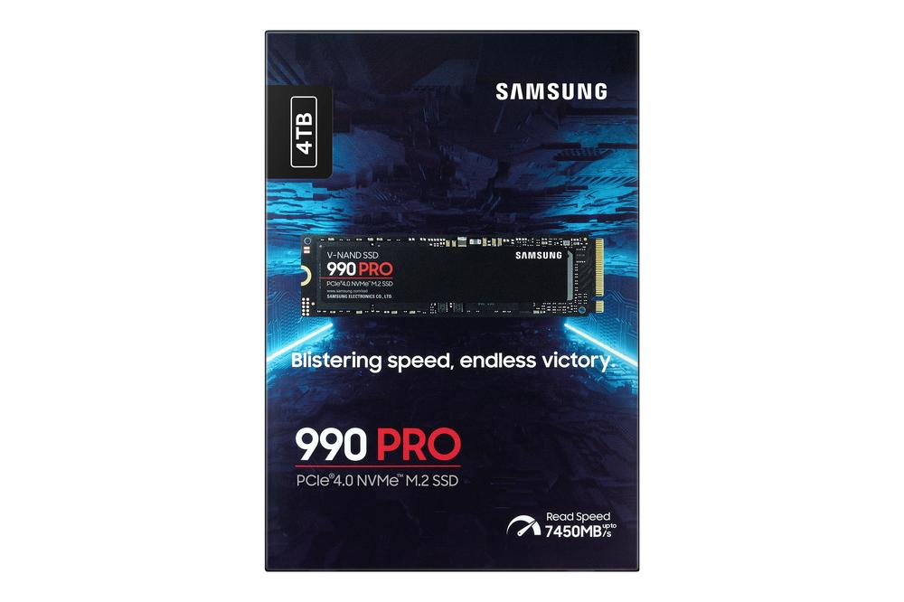 DISCO DURO INTERNO SOLIDO SSD SAMSUNG MZ-V9P4T0BW 990 PRO SSD 4TB PCIe 4.0 NVMe M.2