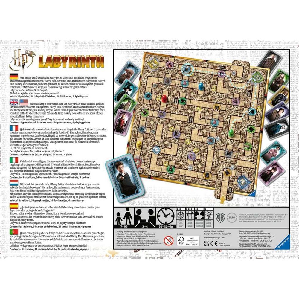JUEGO DE MESA RAVENSBURGER LABYRINTH HARRY POTTER