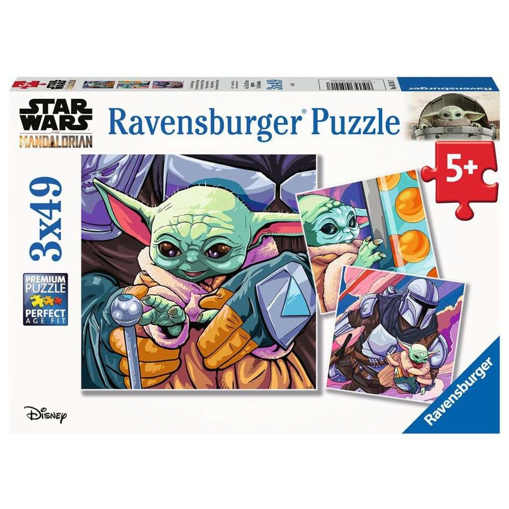 PUZZLE RAVENSBURGER THE MANDALORIAN: BABY YODA 3x49